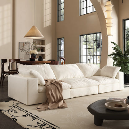 Modern U-shaped Convertible Sofa w/Ottoman