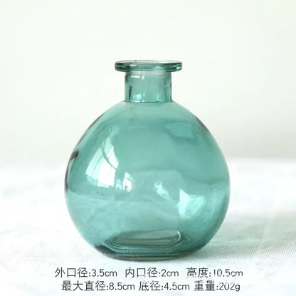 Modern Decorative Small Fresh Flower Glass Tabletop Vases
