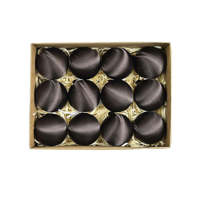 Charming setup of satin silk ball ornaments perfect for adding a refreshing touch to Christmas decor in your home.