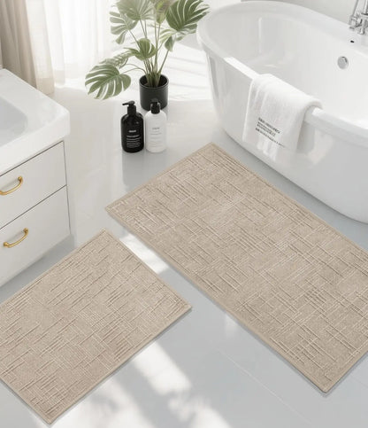 Lightweight & Ultra Thin Absorbent Bathroom Mats~5 Piece Set