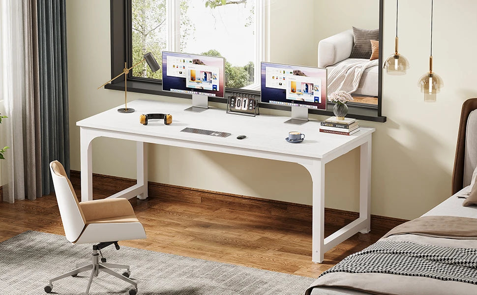 Stylish & Spacious Large Computer Desk for Home Office