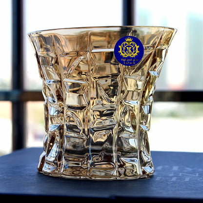 European Style Grotesque Golden Crystal Whisky Glasses