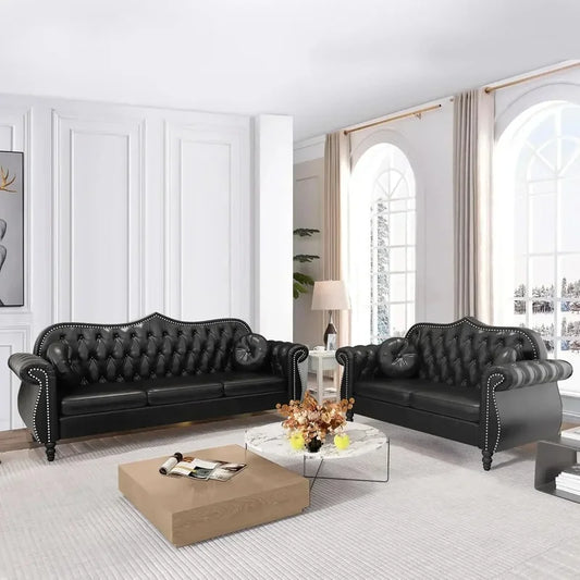 Modern Morocco 2-Piece Upholstered Sofa Set