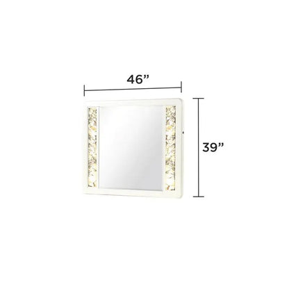 Luxurious 5-Piece Queen Upholstered Beige Bedroom Set w/Gold Accents 