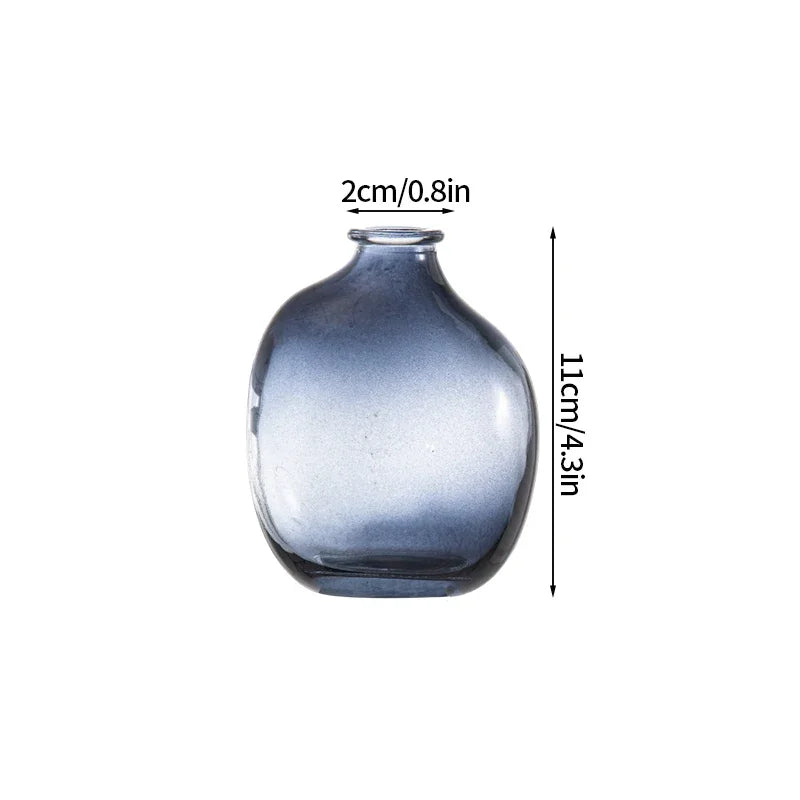 Retro Glass Flower Vase~Available in Three Captivating Colorways