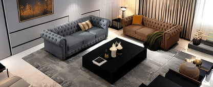 Classic & Luxurious 3-Seater Chesterfield Sofa w/Nailhead Trim