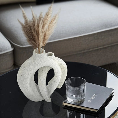 Modern Hollow Snuggle Vase~Set of 2