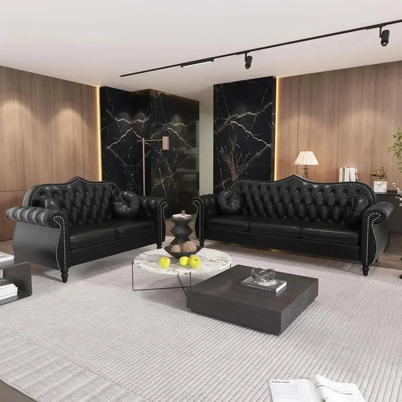 Modern Morocco 2-Piece Upholstered Sofa Set