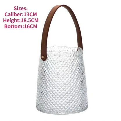 Luminous Ornamental Glass Flower Vase