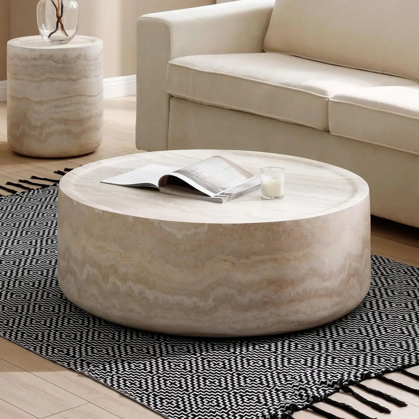 Elegant & Luxurious Round Center Cocktail Table