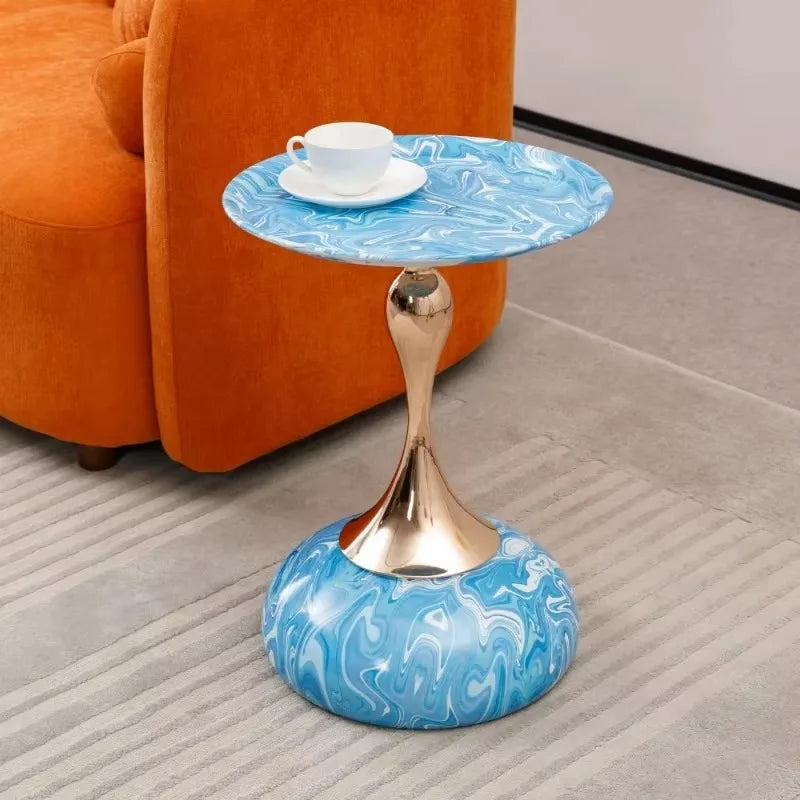Modern Metal Pedestal/Accent Table   