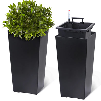 Stylish Tall Indoor/Outdoor Rectangular Planters(Set of 2)