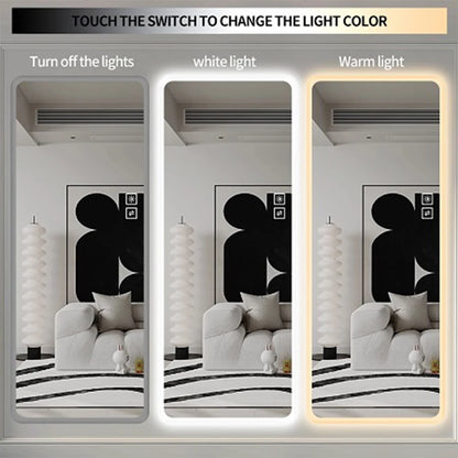 Artsy & Modern 65" Tall LED Lamp Full Length Mirror