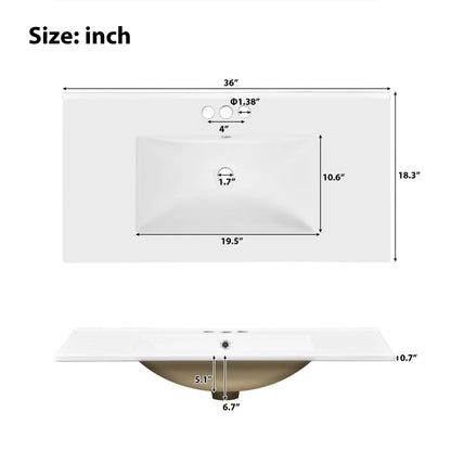 72" Bathroom Vanity Set with Double Vanities (Separate), Double Ceramic Sinks, Soft-Close Doors & Adjustable Shelf – Retro