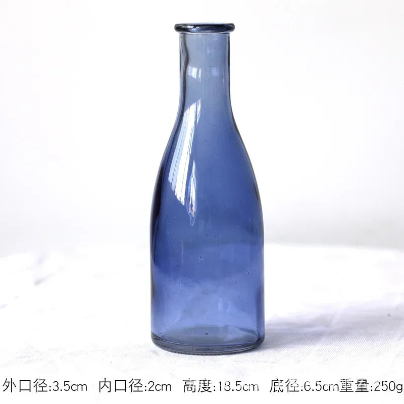 Modern Decorative Small Fresh Flower Glass Tabletop Vases