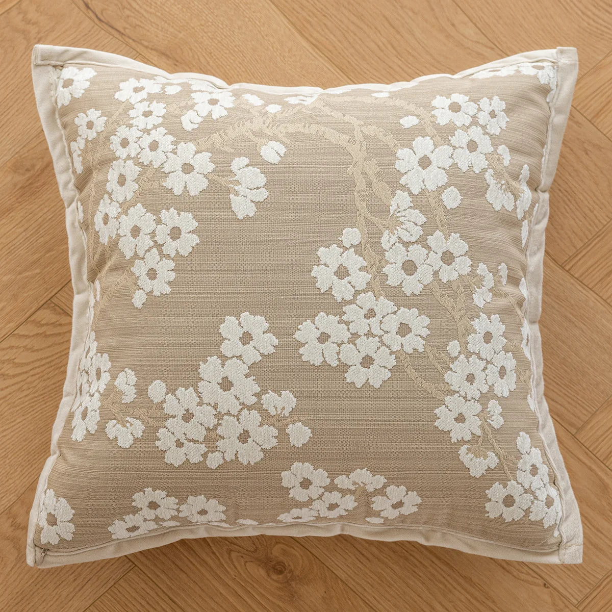 French Style Luxury Throw Pillow Cover - Black Floral Damask on Gold with Ruffled Edge, french style pillow cover with scenic damask motif