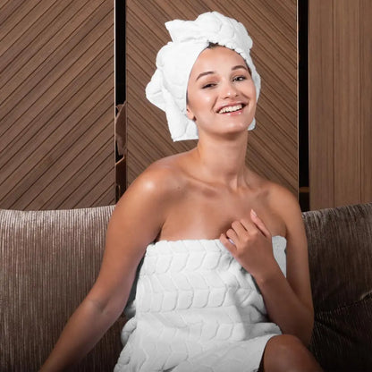 Luxurious Soft Plush Quick Dry Cotton Bath Towel Set