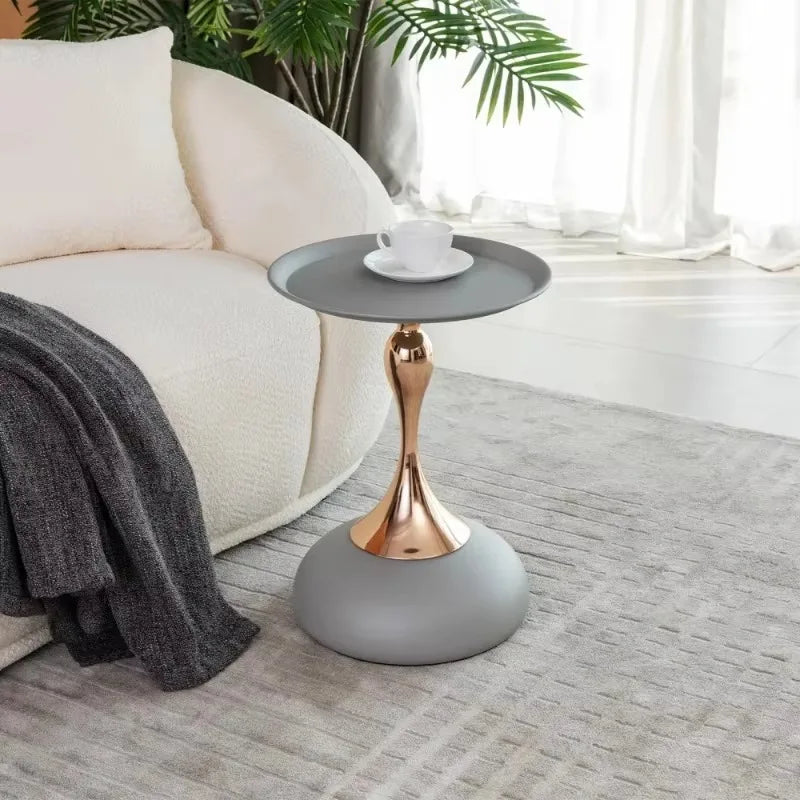 Modern Metal Pedestal/Accent Table   