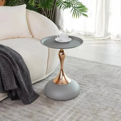 Modern Metal Pedestal/Accent Table   