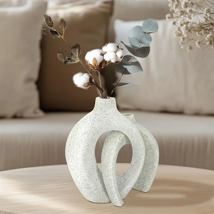 Modern Hollow Snuggle Vase~Set of 2