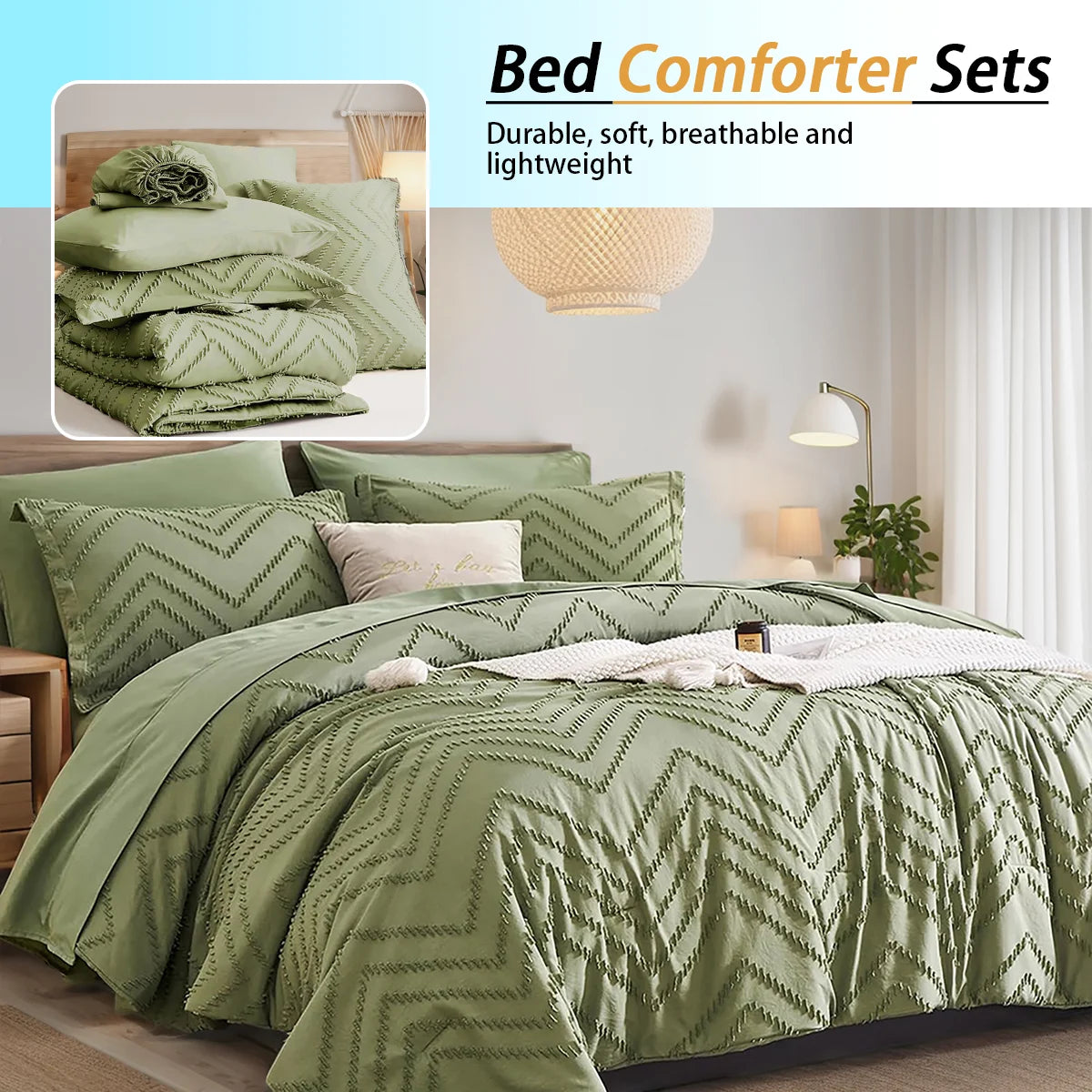 Elegant 7-piece Cut Flower Design king/Queen Quilt Set