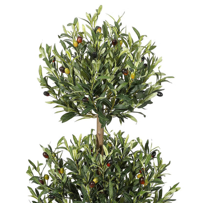 5' Tall Indoor/Outdoor Faux Olive Tree w/A Non-decorative Planter