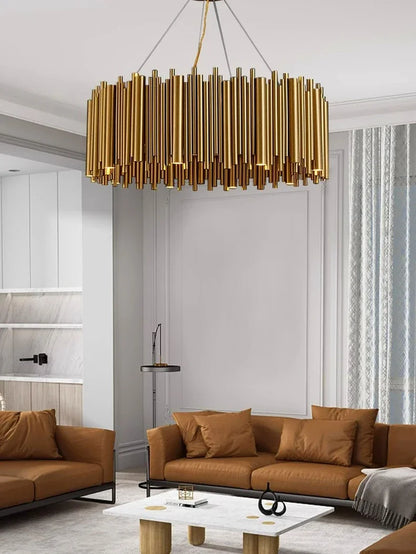 Modern Simple Gold Pendant LED Chandelier