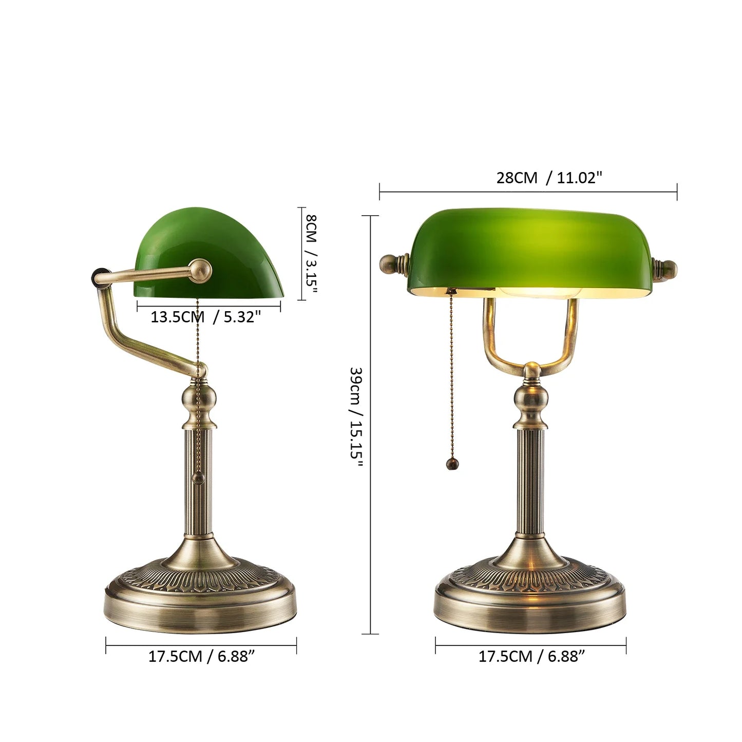Retro Vintage Bankers Table/Desk Lamp
