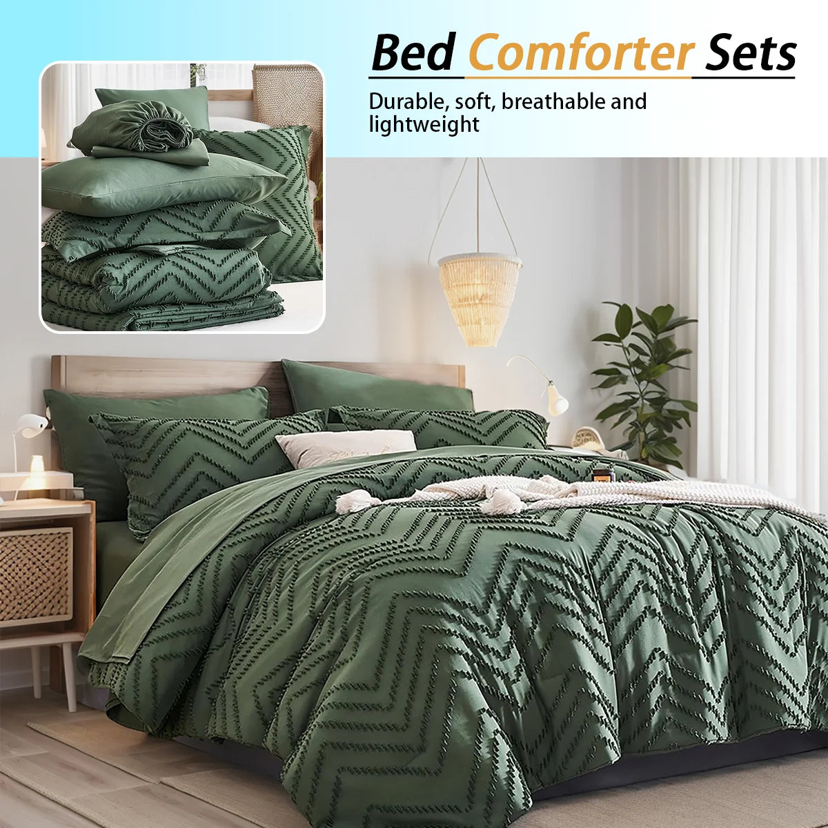 Elegant 7-piece Cut Flower Design king/Queen Quilt Set