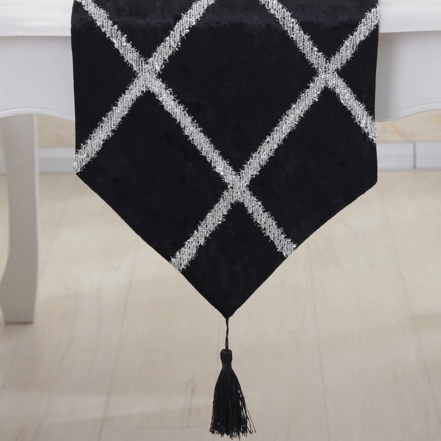 Long Strip Table Runner colorful display - Showcasing the variety available in this long table runner collection.