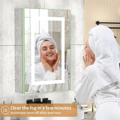 Double-sided LED Mirrored Medicine Cabinet