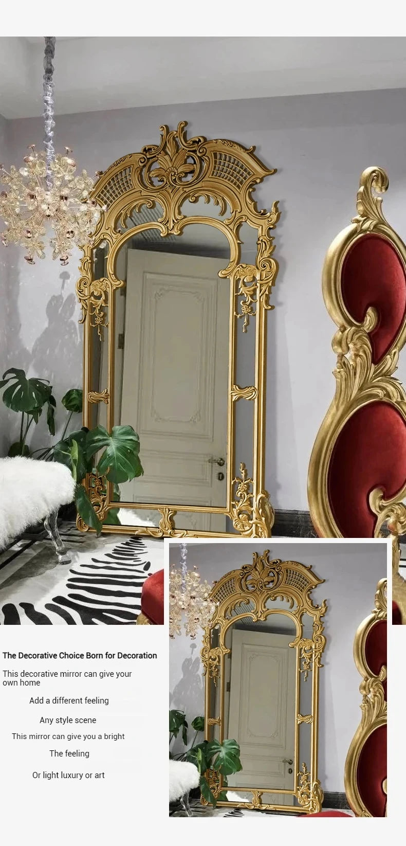 Luxurious European Creative Style Decorative Mirror