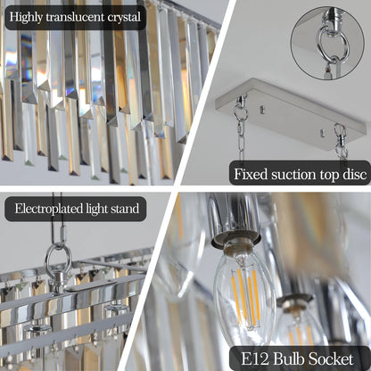 Luxurious Oval Crystal Ceiling Chandelier