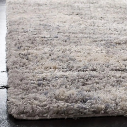 Luxury Grey Blue Shag Area Rug 9x12 – an inviting addition to any space, demonstrating the luxury shag area rug's comfort and style.
