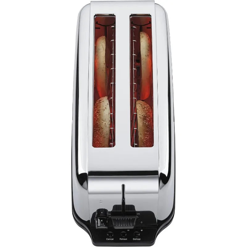 Commercial 4-Slice Extra Long Slot Pop-up Toaster   Light Duty Pop-Up Toaster, 120V, 5-15 Phase Plug