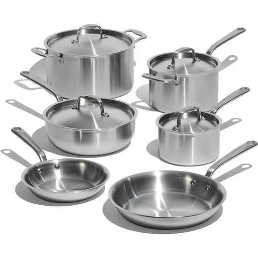 5-Ply Superior Quality Stainless Clad Cookware  Set