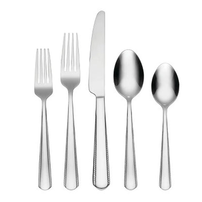 Stainless Steel 42-Piece Flatware Set w/a Mirror Finish