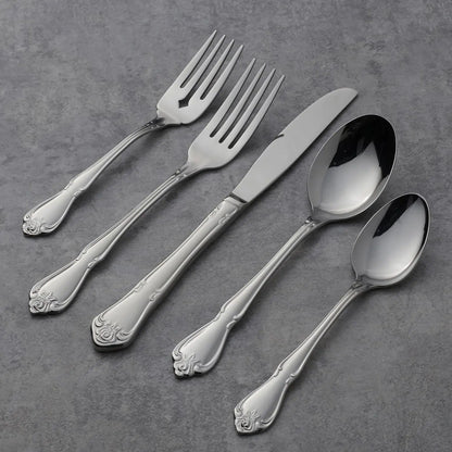 Decorative Everyday 45-Piece Flatware Set for 8