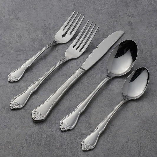 Decorative Everyday 45-Piece Flatware Set for 8