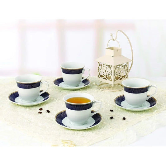 Porcelain Blue & White Tea Cups~Set of 4