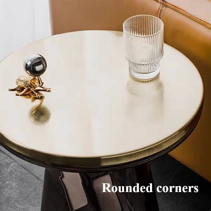 Luxurious Modern Round Coffee Table in a cozy setting, perfect for creating a modern home decor vibe.