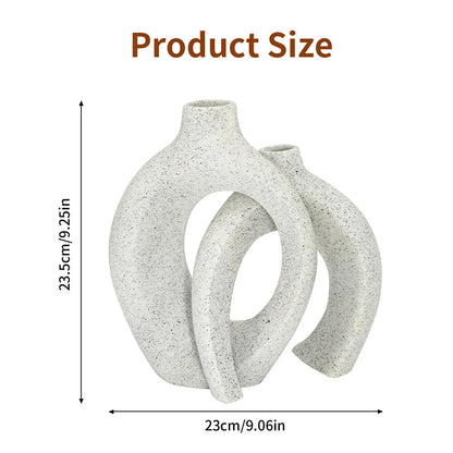 Modern Hollow Snuggle Vase~Set of 2