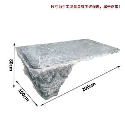 Luxury High-End Luminous Crystal Glacier Island Table