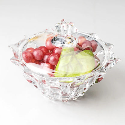 Elegant Crystal Candy Jar and Sugar Jar set in kitchen - demonstrating stylish home storage.