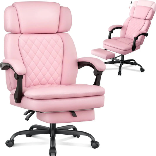 Big & Tall Premium Executive Office Chair w/Adjustable Footrest