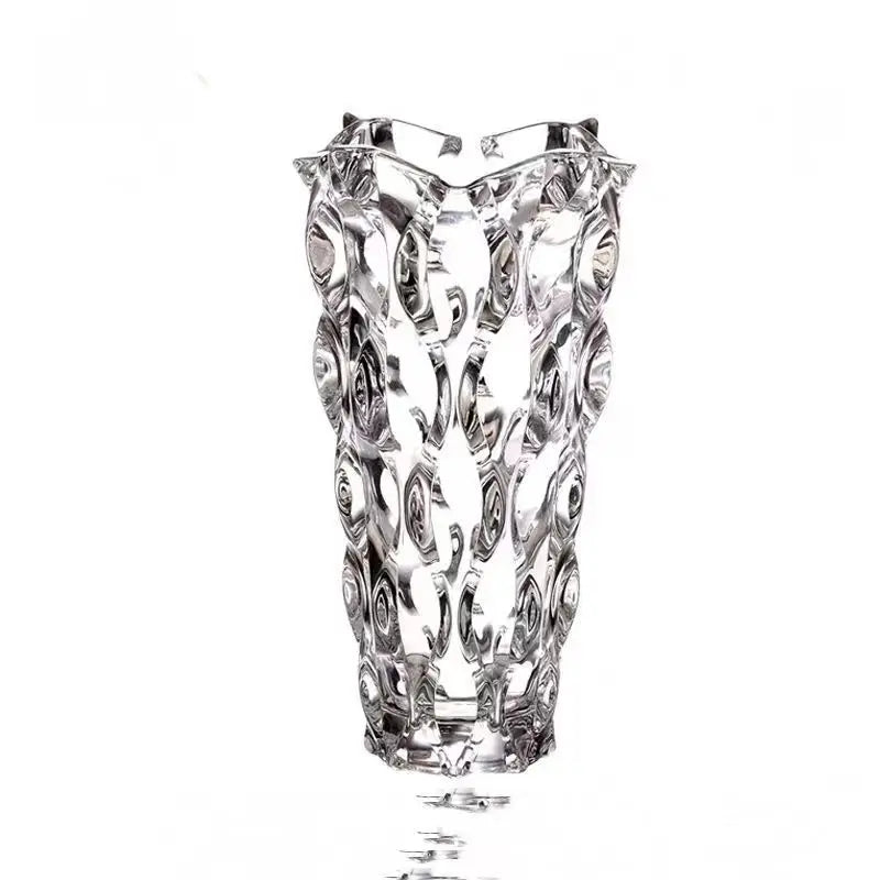 Luxury Crystal Glass Footed Tabletop/Countertop Vase