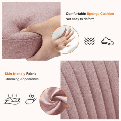 Ergonomic seating of the Modern Mid-Back Armless Fabric Office Chair with a cozy sponge, ideal as an armless office chair for long hours of work.