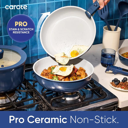 Ultra Durable 25-Piece Ceramic Non-Stick Cookware Set
