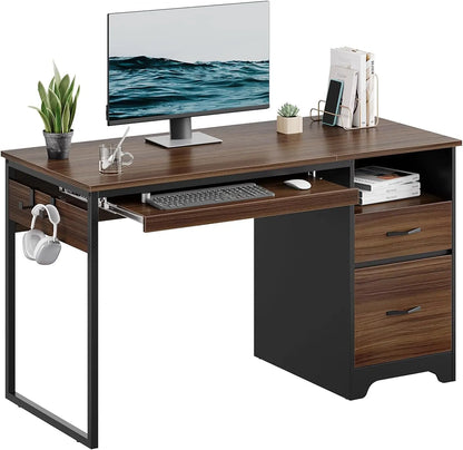 48” Office/Computer Desk w/Open Storage Compartment