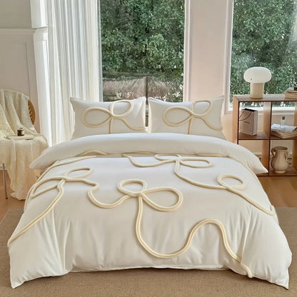 Detail of the ultra-soft microfiber fabric used in the Ultra Soft Microfiber Boho Bedding Set for all-season comfort.